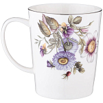 Кружка фарфоровая с рисунком цветов 400 мл Garden Whisper Porcelain Set  варинант исполнения - 1 | Loft Concept в Новосибирске