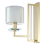 Бра с геометрическим каркасом из металла и цилиндрическим стеклянным плафоном Laurent варинант исполнения - 5 | Loft Concept в Новосибирске