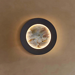 Бра в форме диска цвета латунь Brass Borders варинант исполнения - 5 | Loft Concept в Новосибирске