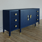 Большой Комод-буфет Elsa Dreams Blue с ящиками варинант исполнения - 3 | Loft Concept в Новосибирске