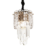 Подвесной хрустальный светильник Harmonica Crystal Gold Hanging Lamp варинант исполнения - 1 | Loft Concept в Новосибирске