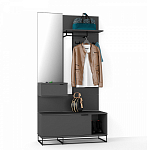 Вешалка настенная цвета графит Strict Lines варинант исполнения - 2 | Loft Concept в Новосибирске