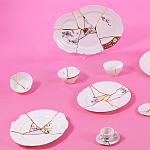 Десертная тарелка Seletti Kintsugi варинант исполнения - 2 | Loft Concept в Новосибирске