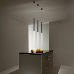 Подвсеной светильник светодиодный металлический цилиндрической формы Высота 100 см Trumpet tube варинант исполнения - 5 | Loft Concept в Новосибирске