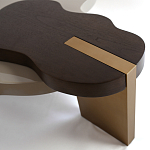 Кофейный стол со столешницей волнистой формы Gale Curved Coffee Table варинант исполнения - 2 | Loft Concept в Новосибирске