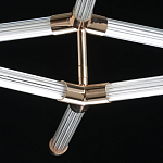 Люстра с геометрической конструкцией из вытянутых цилиндрических плафонов Hex Scaffold  варинант исполнения - 9 | Loft Concept в Новосибирске