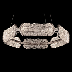 Люстра кольцевая с текстурным природным рисунком IceFlame варинант исполнения - 7 | Loft Concept в Новосибирске