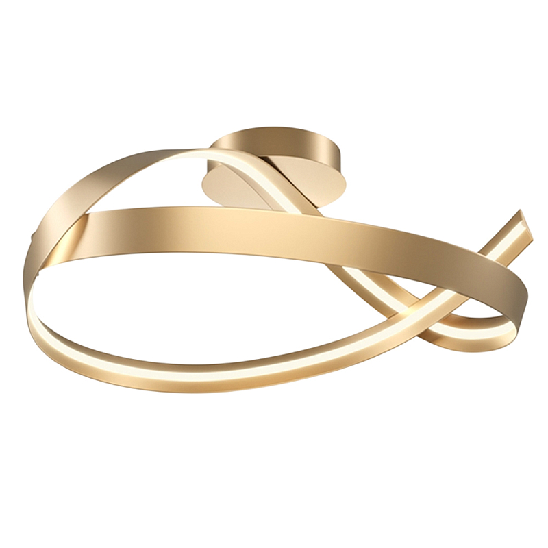 Потолочный светильник Plons 3000К 34Вт Латунь Белый в Новосибирске | Loft Concept 