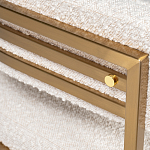 Стул букле бежевый с каркасом цвета матовое золото Tactility варинант исполнения - 3 | Loft Concept в Новосибирске