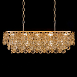 Люстра овальная каскадная с подвесками в форме колец Galaxy of Light варинант исполнения - 2 | Loft Concept в Новосибирске