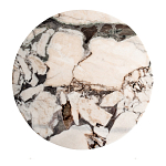 Столик журнальный с круглой мраморной столешницей Unique Stone Design варинант исполнения - 2 | Loft Concept в Новосибирске