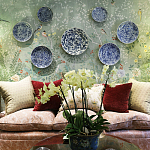 Обои ручная роспись Temple Newsam Mercury Grey варинант исполнения - 4 | Loft Concept в Новосибирске