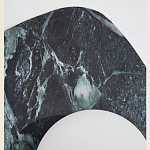 Бра с каменным основанием и плафоном из стекла в форме шара Shaw Marble Lighting варинант исполнения - 3 | Loft Concept в Новосибирске