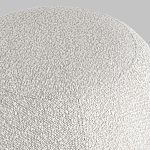 Пуф в ткани букле молочного цвета Pikelet варинант исполнения - 5 | Loft Concept в Новосибирске