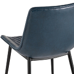 Стул с обивкой из экокожи темно-синего цвета RHOMBUSES UPHOLSTERY варинант исполнения - 7 | Loft Concept в Новосибирске