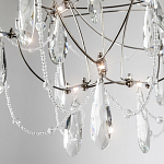 Люстра с каркасом из тонких металлических нитей и хрустальными подвесками Crystal Metal Threads Chandelier 40 варинант исполнения - 2 | Loft Concept в Новосибирске