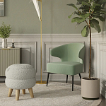 Современное мягкое кресло на металлических ножках Rakush Pistachio варинант исполнения - 8 | Loft Concept в Новосибирске