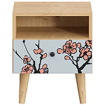 Прикроватная тумба с изображением на ящике Elise Nightstand варинант исполнения - 13 | Loft Concept в Новосибирске