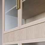 Витрина Primo со стеклянными фасадами и 2 ящиками Светлый дуб варинант исполнения - 6 | Loft Concept в Новосибирске