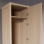 Узкий Шкаф Primo с 2 выдвижными ящиками Светлый дуб варинант исполнения - 6 | Loft Concept в Новосибирске