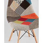 Пластиковый стул на ножках из массива бука Eames Пэчворк варинант исполнения - 2 | Loft Concept в Новосибирске