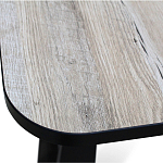 Стол обеденный раздвижной с прямоугольной бежевой столешницей Magali варинант исполнения - 5 | Loft Concept в Новосибирске