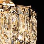 Потолочный светильник круглый с прозрачными подвесками Lunet варинант исполнения - 4 | Loft Concept в Новосибирске