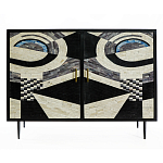 Буфет в гостиную с инкрустацией  Bone Inlay sideboard - 2 doors варинант исполнения - 1 | Loft Concept в Новосибирске