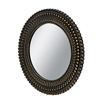 Зеркало круглое с текстурированным дизайном рамы Helios варинант исполнения - 2 | Loft Concept в Новосибирске