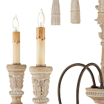 Люстра с состаренными резными элементами Big Graceful Profile варинант исполнения - 1 | Loft Concept в Новосибирске