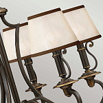 Люстра бронзового цвета с бежевыми абажурами из органзы в классическом стиле Hinkley варинант исполнения - 13 | Loft Concept в Новосибирске