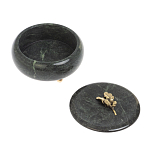 Шкатулка круглая из натурального камня змеевик Stone Casket варинант исполнения - 4 | Loft Concept в Новосибирске