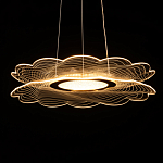 Люстра с прозрачным волнистым плафоном в форме цветка Ethereal Bloom варинант исполнения - 7 | Loft Concept в Новосибирске