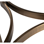 Столик журнальный с круглой мраморной столешницей Unique Stone Design варинант исполнения - 5 | Loft Concept в Новосибирске