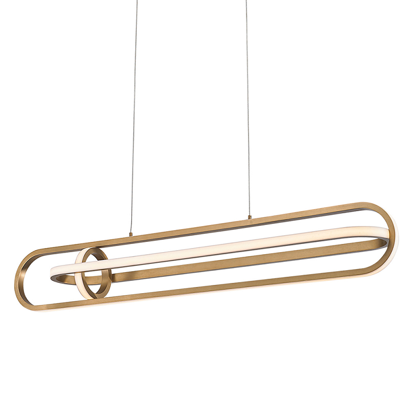 Подвесной светильник с вытянутой овальной формой Eurofase Белый Золотой Черный матовый в Новосибирске | Loft Concept 