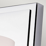 Бра для ванных комнат с белым цилиндрическим плафоном на прямоугольном основании цвета хром Feiss варинант исполнения - 2 | Loft Concept в Новосибирске