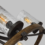 Люстра с цилиндрическим плафонами из толстого волнистого стекла в индустриальном стиле Feiss варинант исполнения - 9 | Loft Concept в Новосибирске