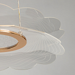 Люстра с прозрачным волнистым плафоном в форме цветка Ethereal Bloom варинант исполнения - 10 | Loft Concept в Новосибирске