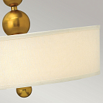 Люстра подвесная с белым тканевым цилиндрическим абажуром и декоративными шарами Hinkley варинант исполнения - 11 | Loft Concept в Новосибирске