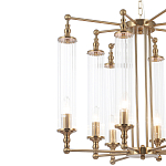 Люстра с 8-ю прозрачными цилиндрическими плафонами Jeanette варинант исполнения - 9 | Loft Concept в Новосибирске