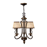 Люстра бронзового цвета с бежевыми абажурами из органзы в классическом стиле Hinkley варинант исполнения - 14 | Loft Concept в Новосибирске