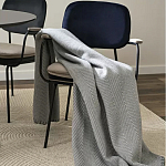 Плед из шерсти мериноса серого цвета 130×180 см Gray Waves варинант исполнения - 4 | Loft Concept в Новосибирске