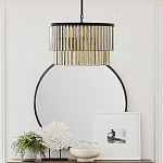 Люстра круглая с подвесками из натурального перламутра Nacre варинант исполнения - 2 | Loft Concept в Новосибирске