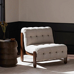 Кресло с деревянным каркасом и обивкой из ткани букле Medieval Furniture варинант исполнения - 2 | Loft Concept в Новосибирске