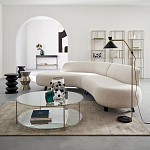 Приставной стол из сплава алюминия Solaris варинант исполнения - 3 | Loft Concept в Новосибирске