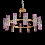 Люстра круглая с текстурными цилиндрическими плафонами Glimpse варинант исполнения - 2 | Loft Concept в Новосибирске