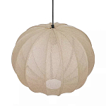 Подвесной светильник с бежевым тканевым абажуром Modern Textured Table Lamp варинант исполнения - 3 | Loft Concept в Новосибирске