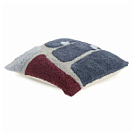 Чехол на подушку с рисунком серо-синего цвета Elan Textured варинант исполнения - 1 | Loft Concept в Новосибирске