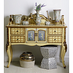 Комод деревянный Illustration of flowers варинант исполнения - 7 | Loft Concept в Новосибирске