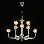 Люстра с 8-ю лампами и гранеными стеклянными плафонами Prism Gala варинант исполнения - 3 | Loft Concept в Новосибирске